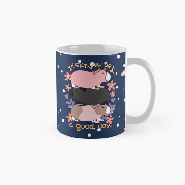Item preview, Que sea un buen día-Skinny Pig-Fondo azul designed and sold by Lulupainting.