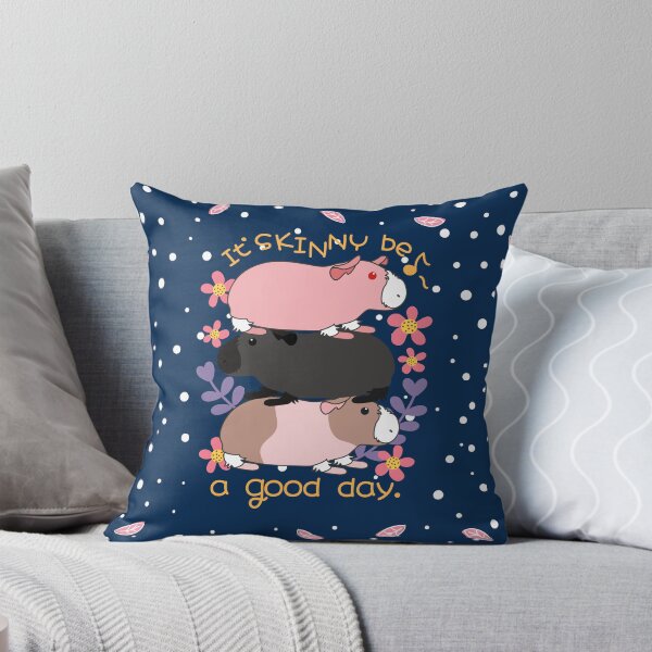Item preview, Que sea un buen día-Skinny Pig-Fondo azul designed and sold by Lulupainting.