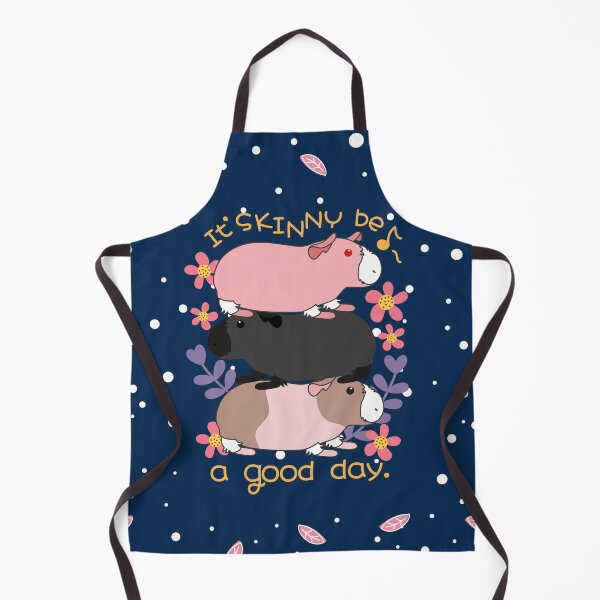 Item preview, It'Skinny be a good day-Skinny Pig-Blue Background designed and sold by Lulupainting.