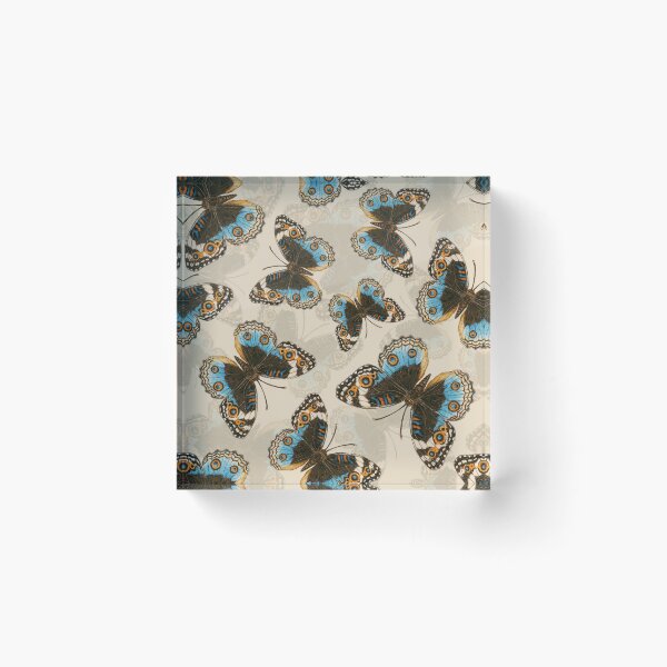 Item preview, Blue Pansy Butterfly pattern 2 designed and sold by Katerina Mitkova Kirilova.