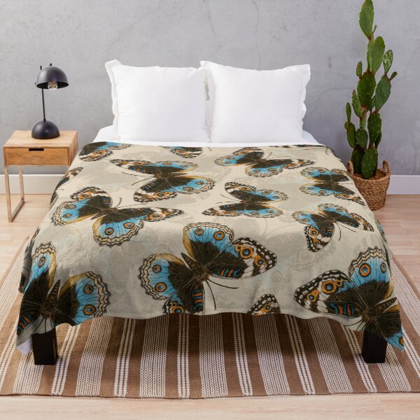 Item preview, Blue Pansy Butterfly pattern 2 designed and sold by Katerina Mitkova Kirilova.