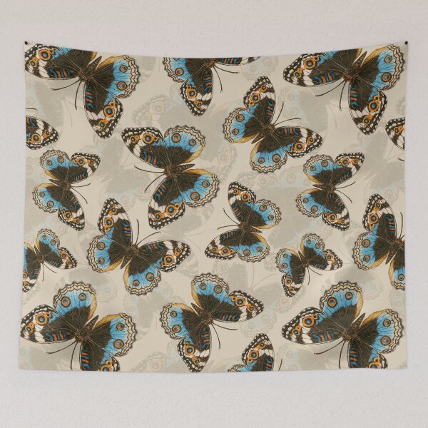 Item preview, Blue Pansy Butterfly pattern 2 designed and sold by Katerina Mitkova Kirilova.
