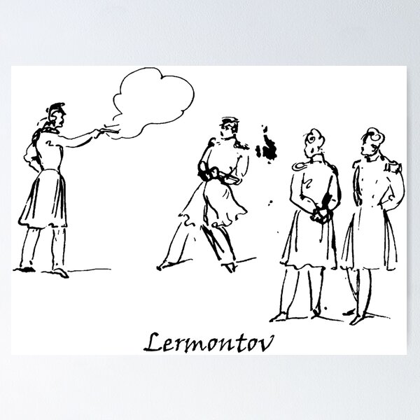 Item preview, Russian Literature Mikhail Lermontov Duel designed and sold by alexvas.