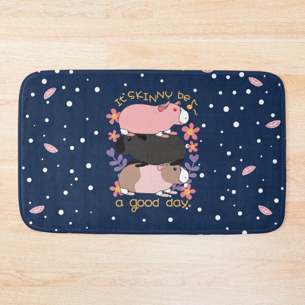 Item preview, It'Skinny be a good day-Skinny Pig-Blue Background designed and sold by Lulupainting.