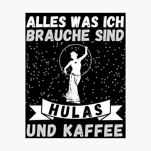 Item preview, All I need are hulas and coffee designed and sold by Luna Garcia.