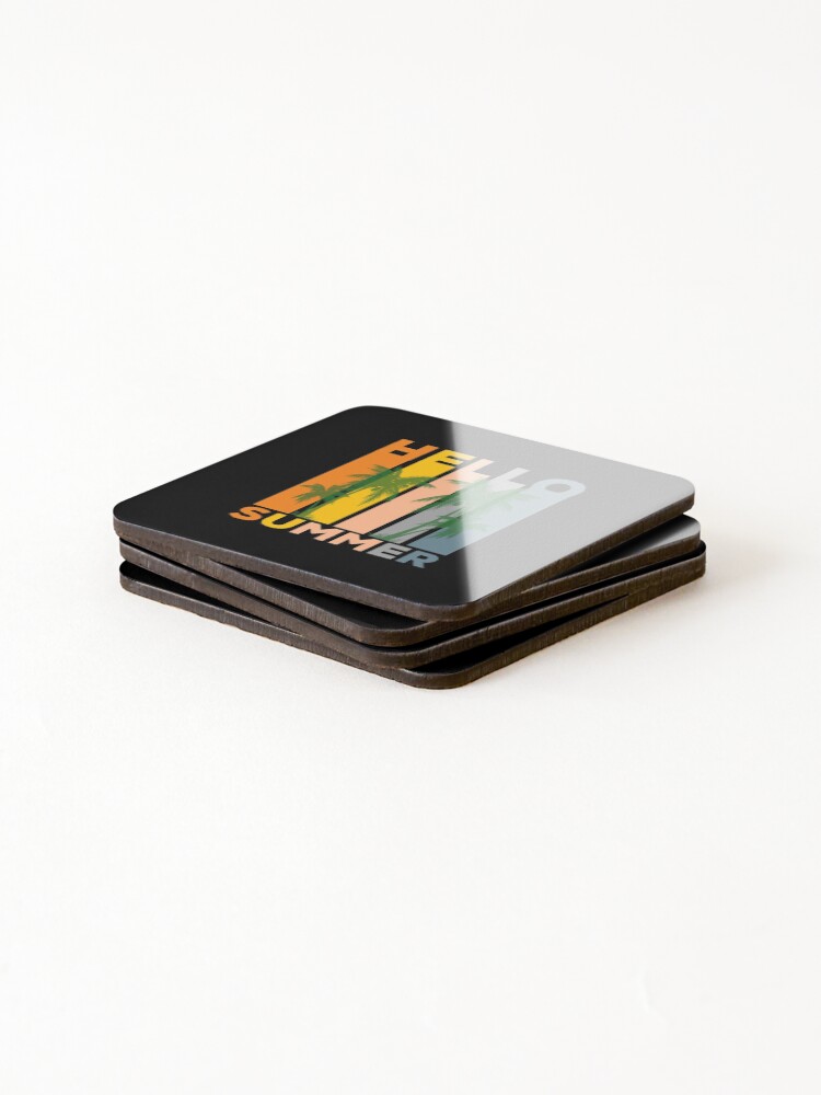 Thumbnail 4 of 5, Coasters (Set of 4), Hello summer designed and sold by Rajeev5025.