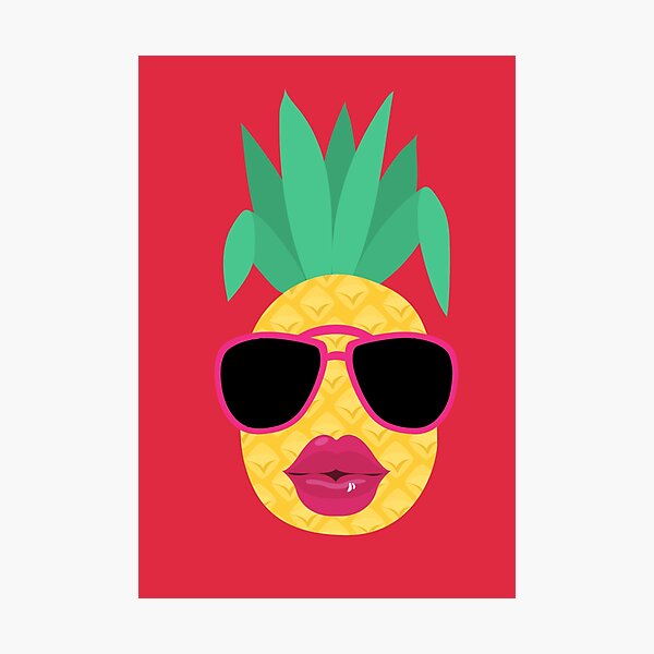 Item preview, Funny pineapple with sunglasses designed and sold by DIDAKU.