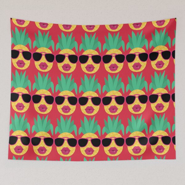 Item preview, Funny pineapple with sunglasses designed and sold by DIDAKU.
