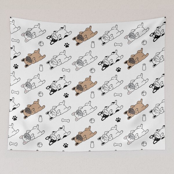 Item preview, Dog Seamless Pattern French Bulldog Bone Footprint Ball Toy designed and sold by Peekonet.