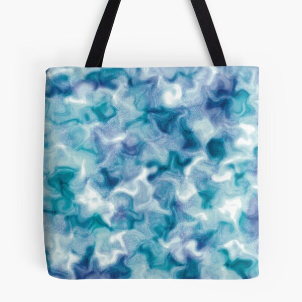 Item preview, Turquoise and blue turbulence, pattern designed and sold by NJartbyNJacobson.