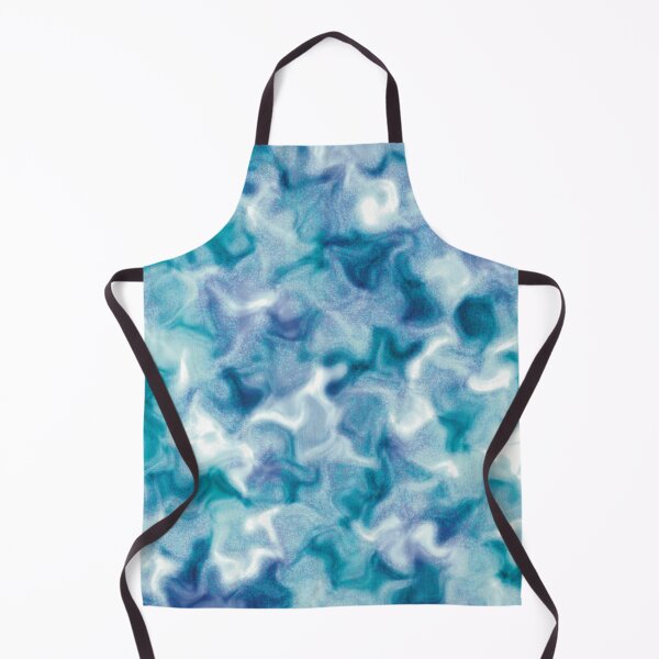 Item preview, Turquoise and blue turbulence, pattern designed and sold by NJartbyNJacobson.
