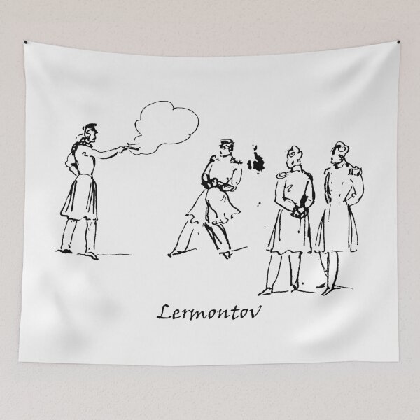 Item preview, Russian Literature Mikhail Lermontov Duel designed and sold by alexvas.