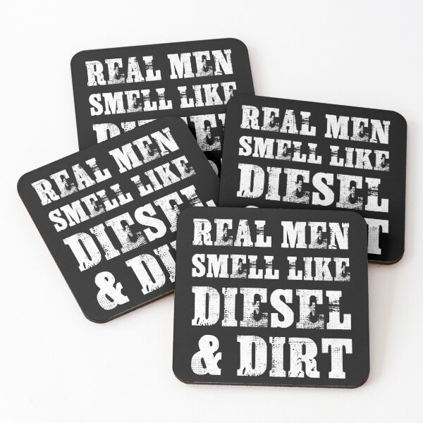 Item preview, Real men smell like diesel & dirt designed and sold by Titmit.