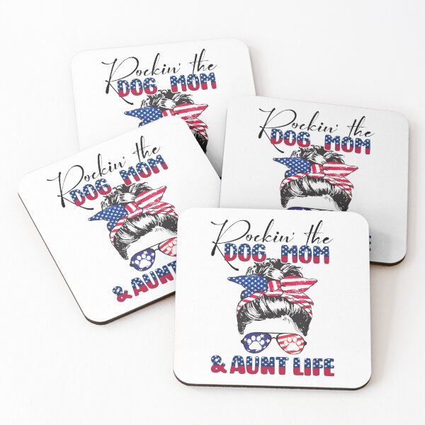 Item preview, Rockin' the Dog mom and aunt life USA designed and sold by SpecialGift79.