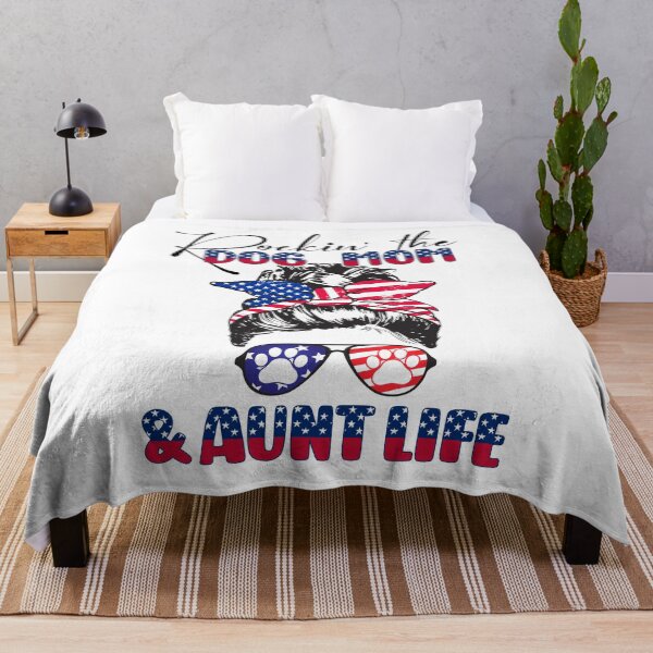 Item preview, Rockin' the Dog mom and aunt life USA designed and sold by SpecialGift79.
