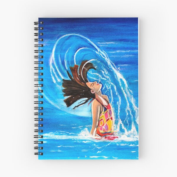 Item preview, Summer fun women swimming in the sea gift art on sale designed and sold by artbymanjiri.