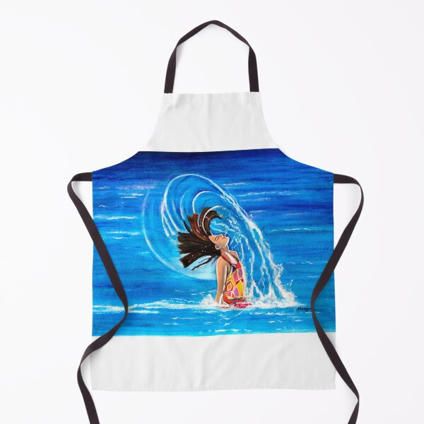 Item preview, Summer fun women swimming in the sea gift art on sale designed and sold by artbymanjiri.