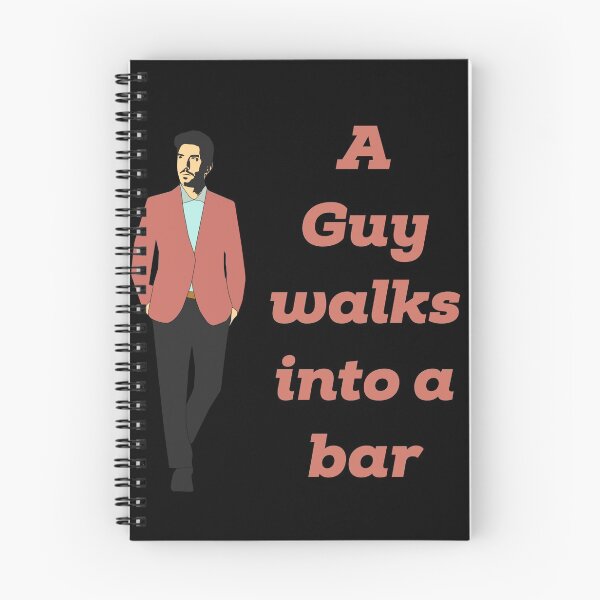 Artikelvorschau, Ein Mann betritt eine Bar entworfen und verkauft von CreativePC.