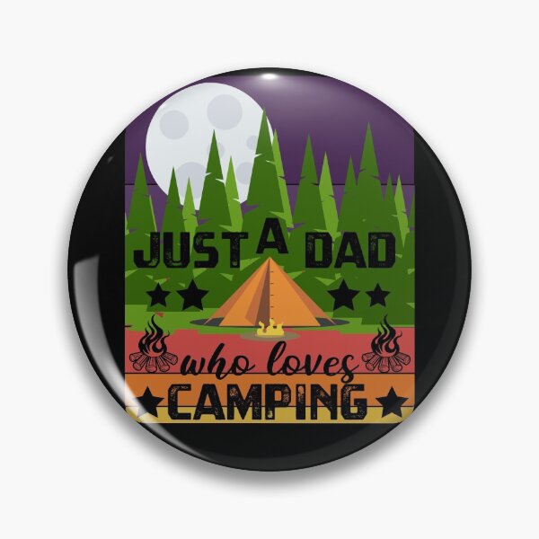 Item preview, Just A Dad Who Loves Camping designed and sold by SHOPBLOB.