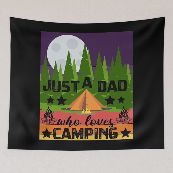 Item preview, Just A Dad Who Loves Camping designed and sold by SHOPBLOB.