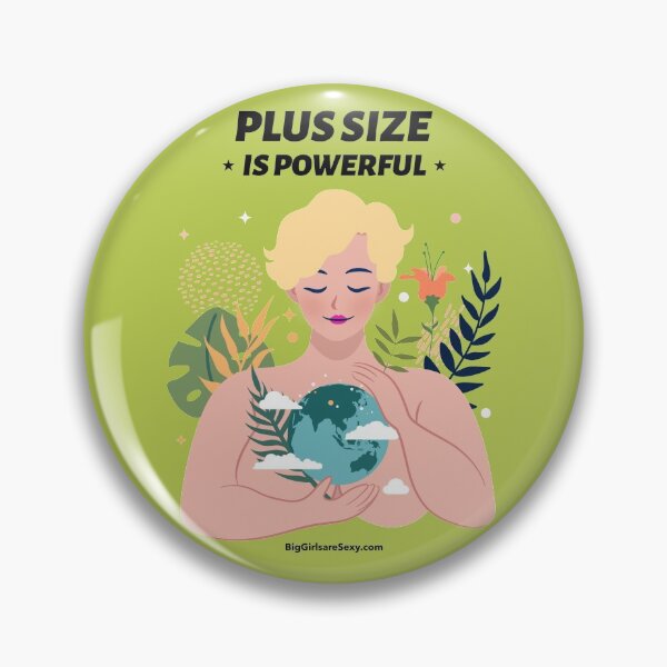 Item preview, Plus size is powerful - BigGirlareSexy.com designed and sold by BigGirlsareSexy.