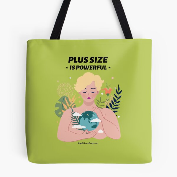 Item preview, Plus size is powerful - BigGirlareSexy.com designed and sold by BigGirlsareSexy.