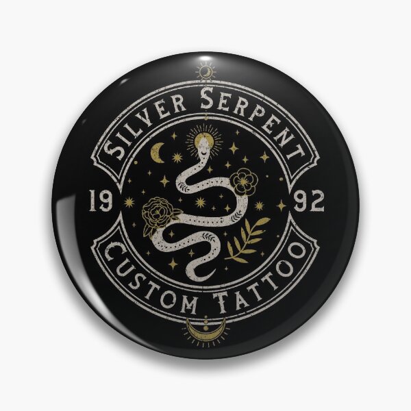 Item preview, Silver Serpent, Custom Tattoo, Tattoo Studio, Serpent, Snake Design  designed and sold by Proverbial Wisdom Design.