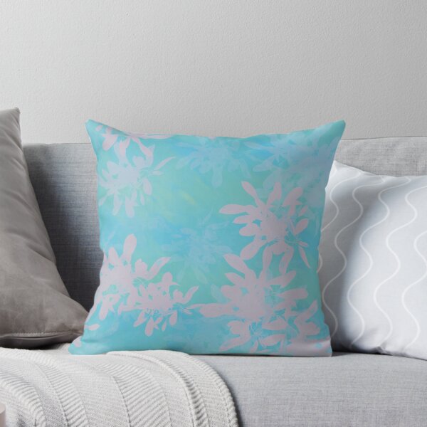 Item preview, Turquoise Pink Flower Pattern designed and sold by NJartbyNJacobson.