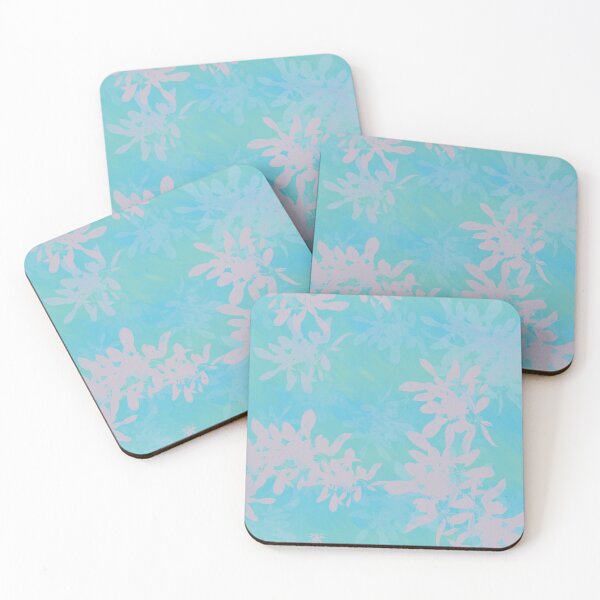 Item preview, Turquoise Pink Flower Pattern designed and sold by NJartbyNJacobson.