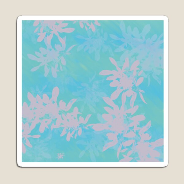 Item preview, Turquoise Pink Flower Pattern designed and sold by NJartbyNJacobson.