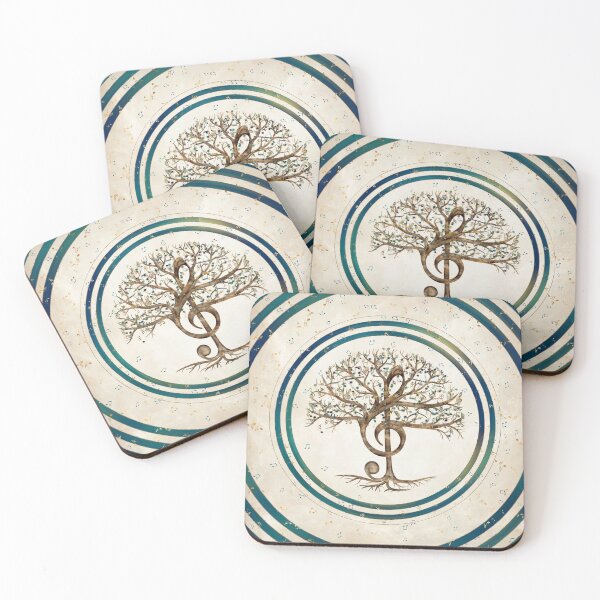 Item preview, Treble Clef Music Tree designed and sold by k9printart.