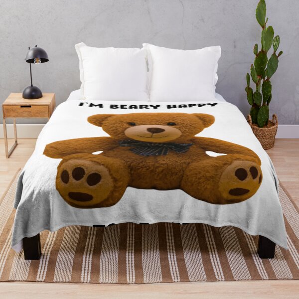 Item preview, I'M BEARY HAPPY TO BE HERE designed and sold by RetroPlaceee.