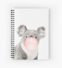 Koala-Print, Kaugummi, Kindergarten Kunst, Koala Wandkunst, Tier, Kinderzimmer, moderne Kunst, Wanddekoration Spiralblock