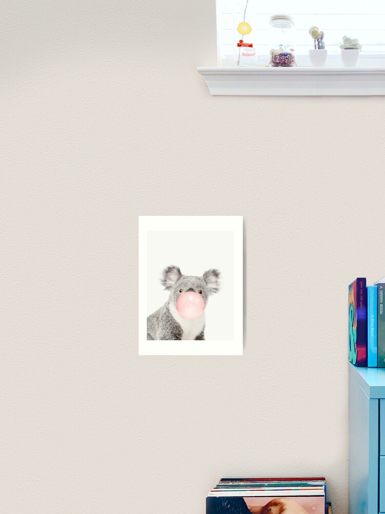 Koala Bubble Gum Girl Wall Art: Canvas Prints, Art Prints & Framed