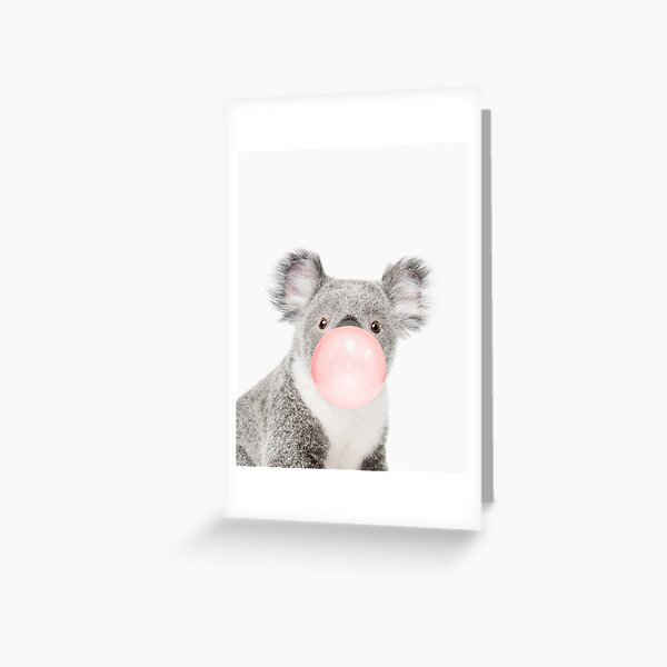 Item preview,  Koala print, Bubble gum, Nursery art, Koala wall art, Animal, Kids room, Modern art, Wall decor designed and sold by juliaemelian.