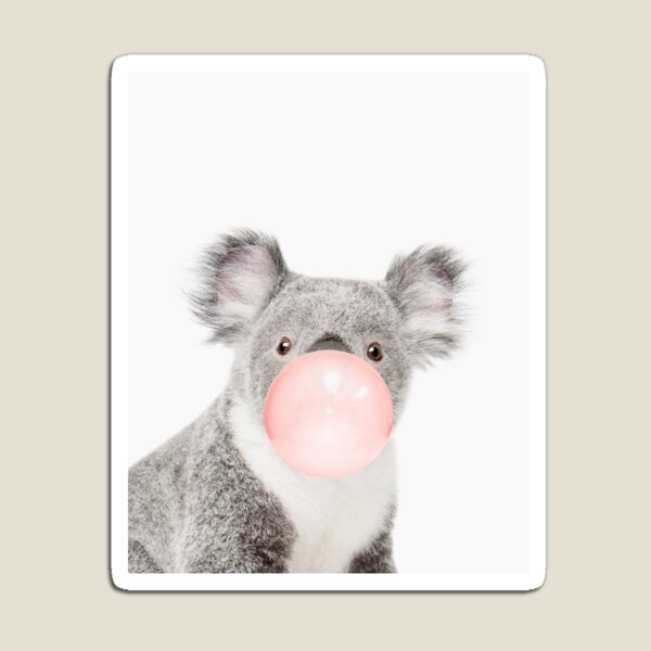 Item preview,  Koala print, Bubble gum, Nursery art, Koala wall art, Animal, Kids room, Modern art, Wall decor designed and sold by juliaemelian.