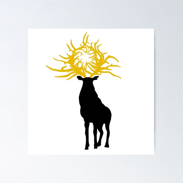 Item preview, Morozova's Stag Golden Antlers designed and sold by RockyCreekArt.