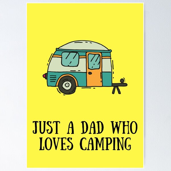 Item preview, just a dad who loves camping designed and sold by Zaibo.