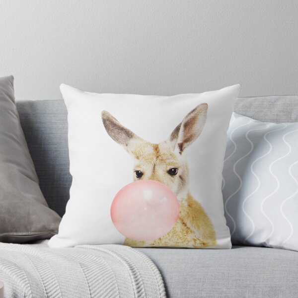 Item preview, Kangaroo print, Bubble gum, Nursery art, Kangaroo wall art, Animal, Kids room, Modern art, Wall decor designed and sold by juliaemelian.