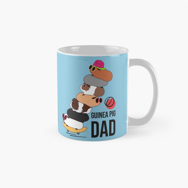 Item preview, Coolest Guinea Pig Dad Ever-blue background designed and sold by Lulupainting.