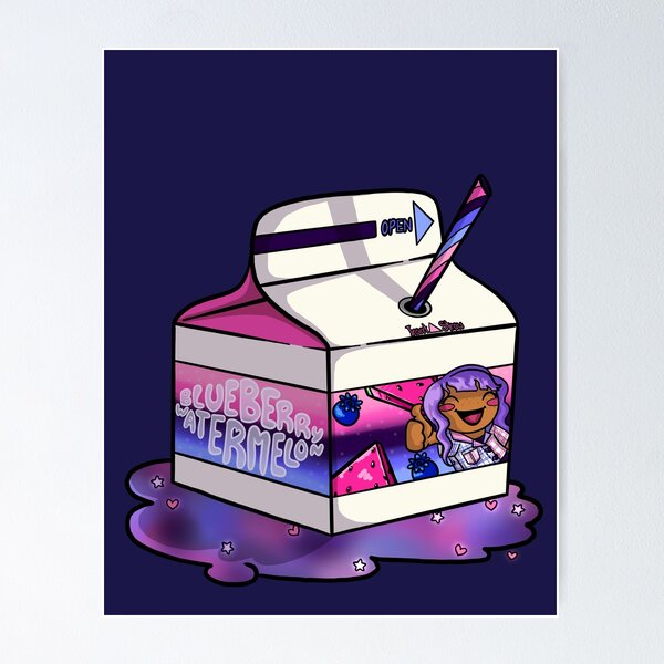 Item preview, Blueberry Watermelon Juice Box (Omnisexual Pride Flag) designed and sold by labrattish.