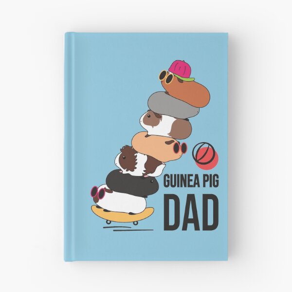 Item preview, Coolest Guinea Pig Dad Ever-blue background designed and sold by Lulupainting.