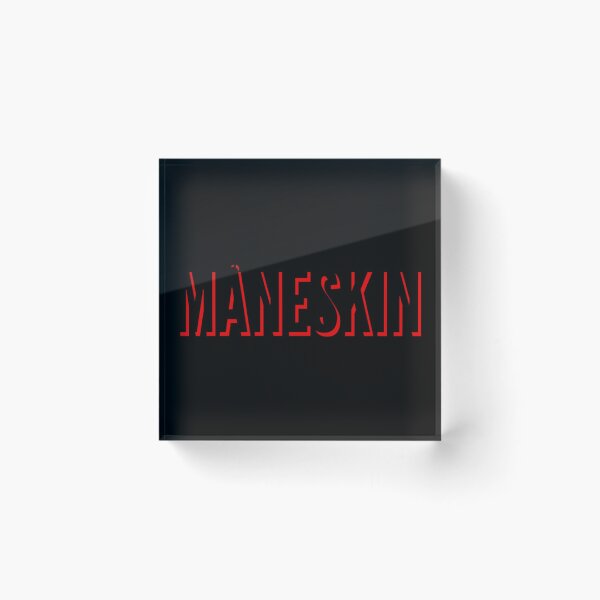 Item preview, Maneskin Band Name Black on Red designed and sold by Hamzarogers.