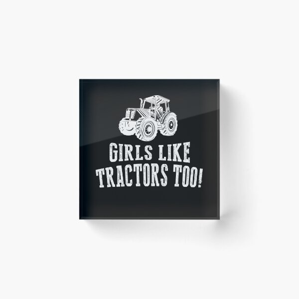 Item preview, Girl like tractors too funny shirt for farmer. Awesome gift for tractors lovers designed and sold by Titmit.