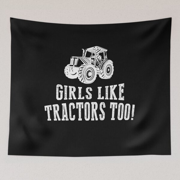 Item preview, Girl like tractors too funny shirt for farmer. Awesome gift for tractors lovers designed and sold by Titmit.