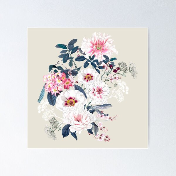 Artikelvorschau, Vintage Beauty Florals on Beige entworfen und verkauft von meggydesigns.