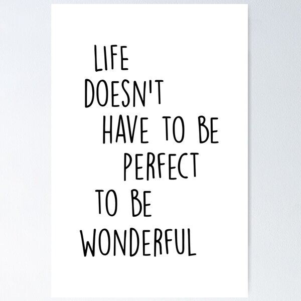 Item preview, Life Isn't Perfect designed and sold by PrintsByAlice.