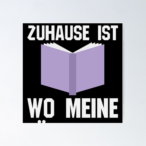 Artikelvorschau, ZUHAUSE IST WO MEINE BÜCHER SIND entworfen und verkauft von Spirit-Designs.