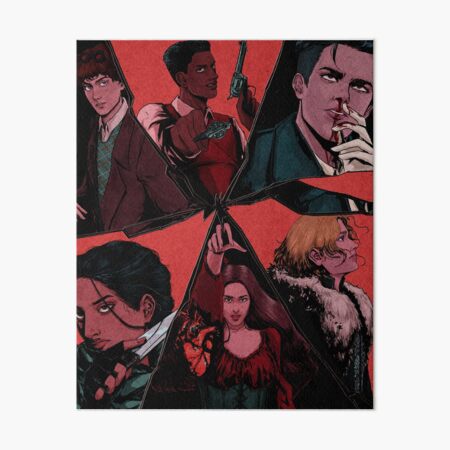 six of crows illustration (textured) Art Board Print