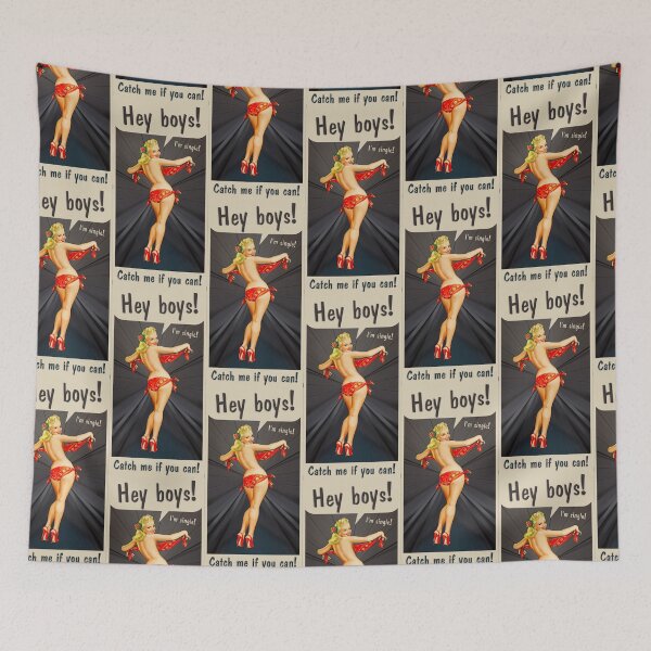Item preview, Hey Boys! I'm Single! Catch Me If You Can! designed and sold by JaneBadness.